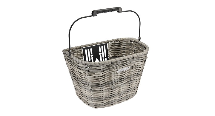 Electra All-Weather Woven Front QR Basket šedá