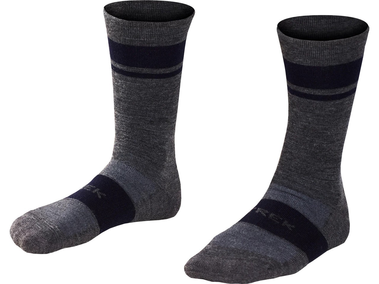 Ponožky TREK Race Crew Cushioned Marino Wool gray 